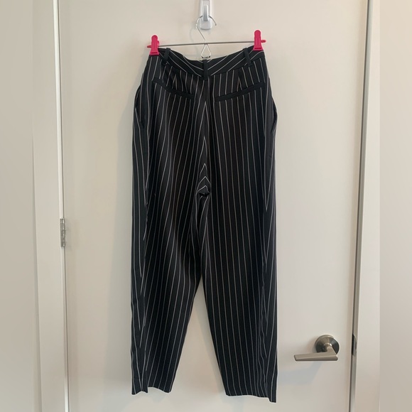 Aritzia Babaton Modesto Pant Trouser Black White Size 0 - Picture 2 of 5